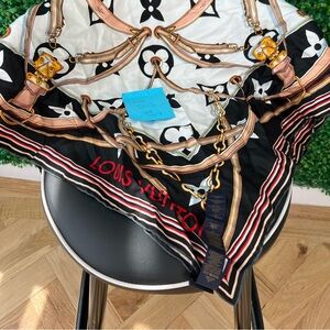 Louis Vuitton ultimate monogram square 90 scarf